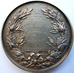 KWC Silver Medal Rev.